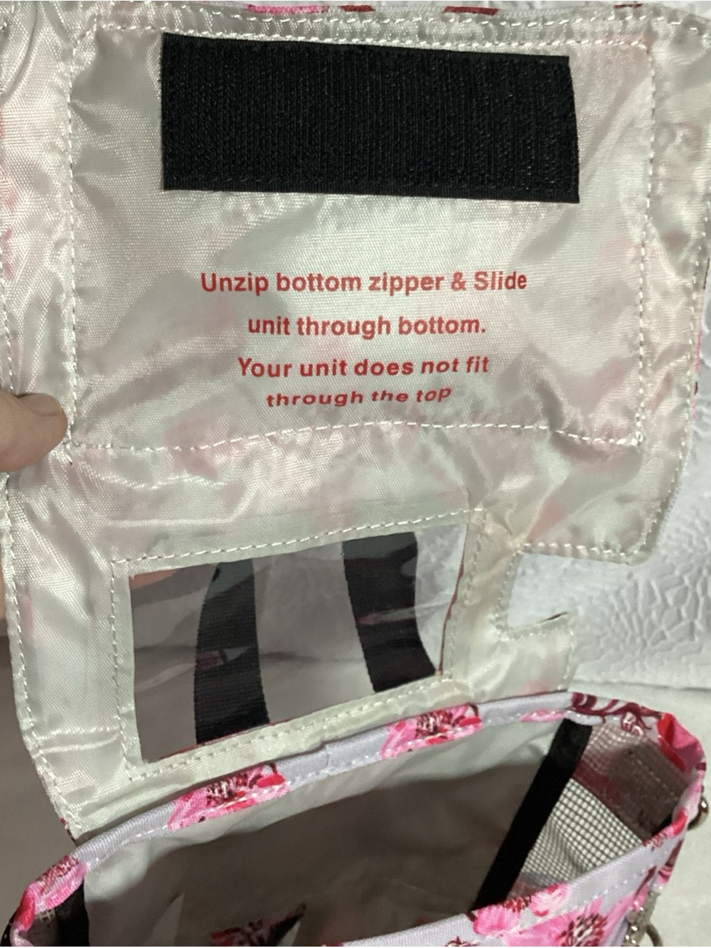 Cherry Blossom Backpack o2 Totes for Inogen Oxygen Tanks & Supplies or the Beach - Picture 9 of 11
